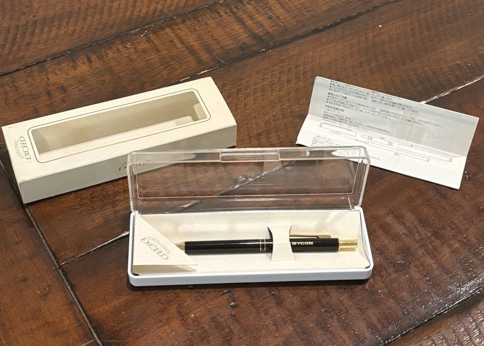 EXCEED Mitsubishi Mechanical Pencil Navy Blue MYCOM Advertisement Promotional