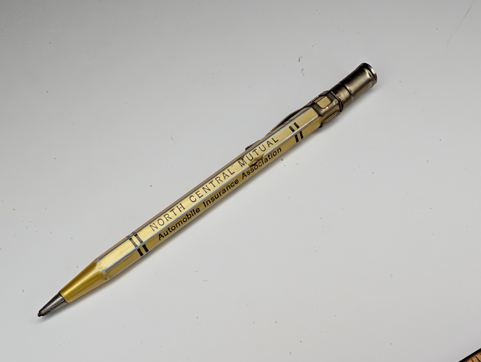 Vtg Scripto Mechanical Pencil North Central Mutual Insurance Boone Iowa IA Auto