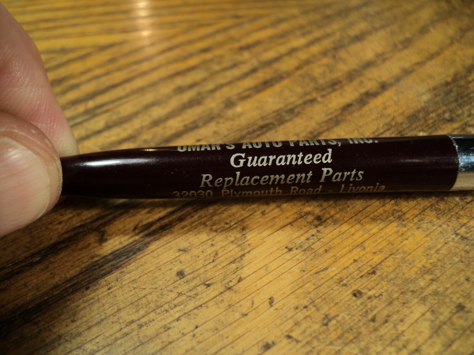 Vintage Mechanical Pencil Advertising Omar’s Auto Parts Livonia Sample M290