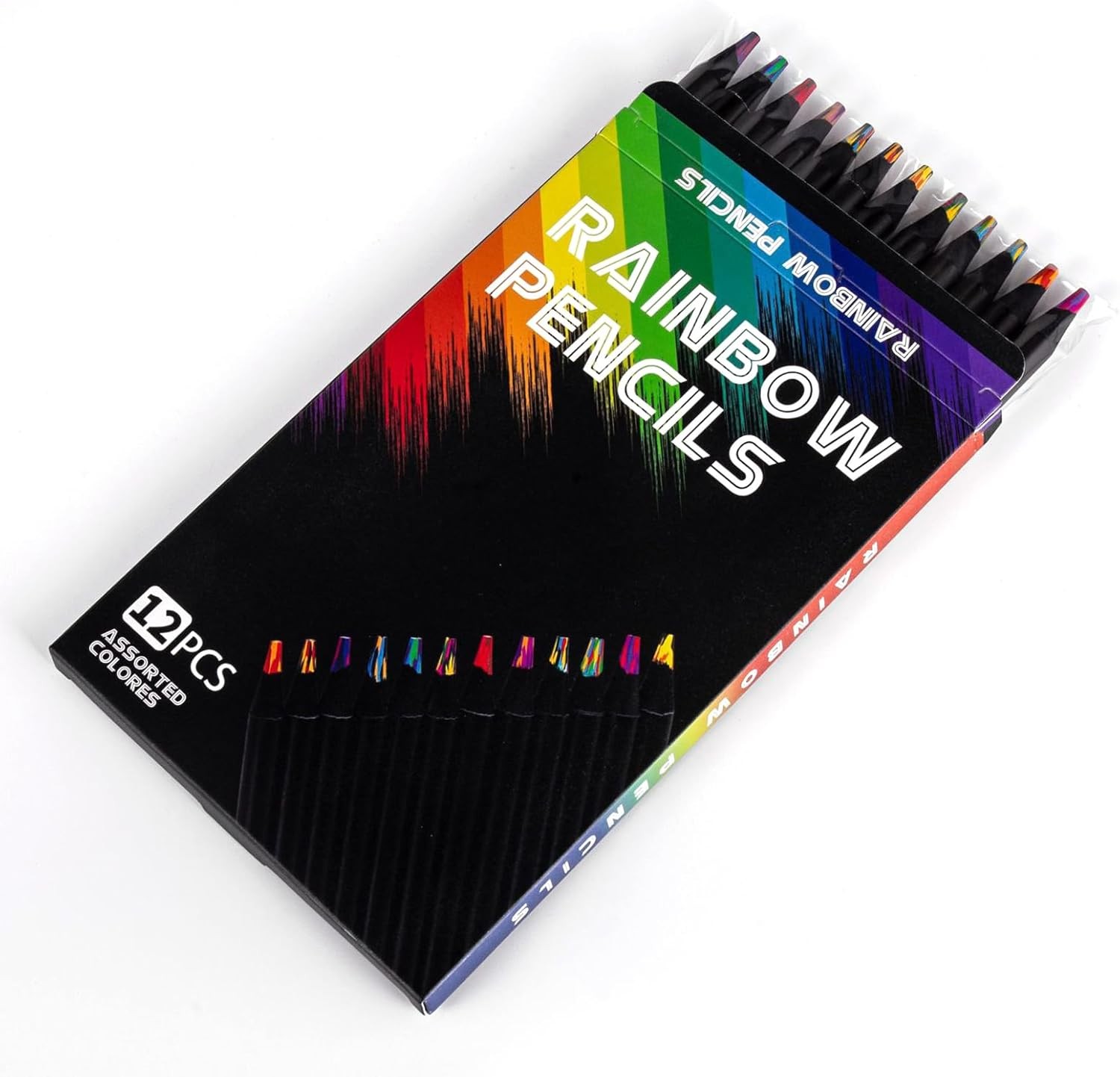 Valentines Day Gifts Kids: 12 Rainbow Colored Pencils,Art Supplies Kids 9-12,Art