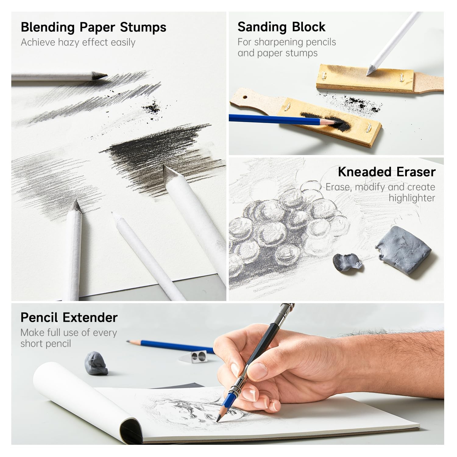 Shuttle Art 116 PCS Drawing Kit, Professional Supplies 116, 116 Pack