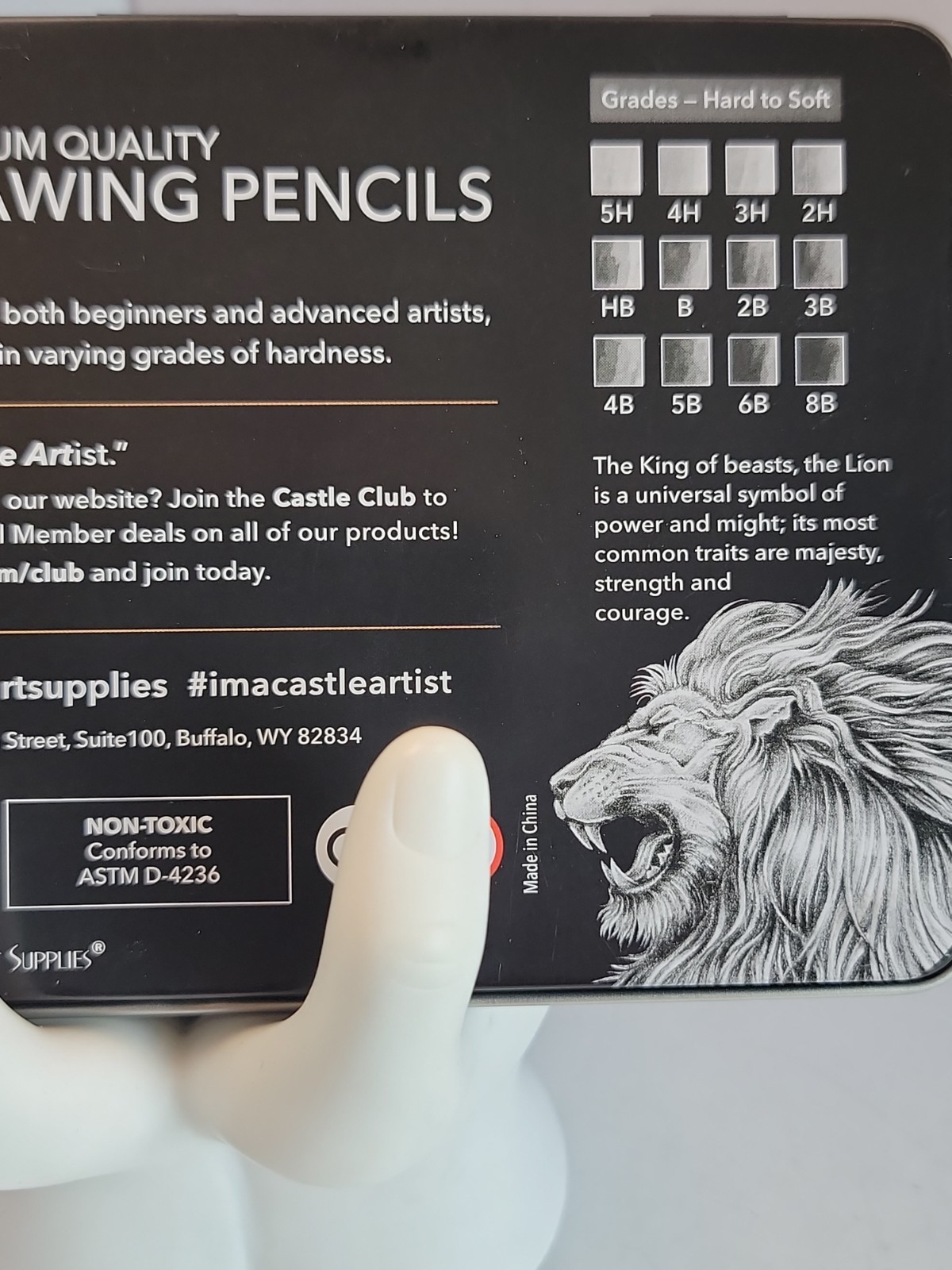 Castle Art Supplies 12 Piece Black Graphite Drawing Pencils Kit