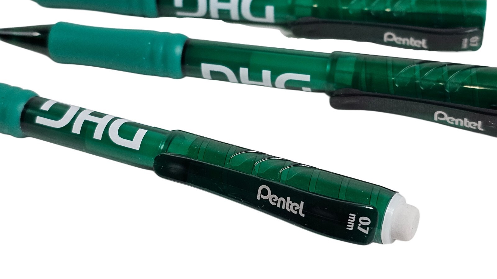 Pentel 0.7 mm Mechanical Pencil Lot of 12 Green/Black DHG office art school