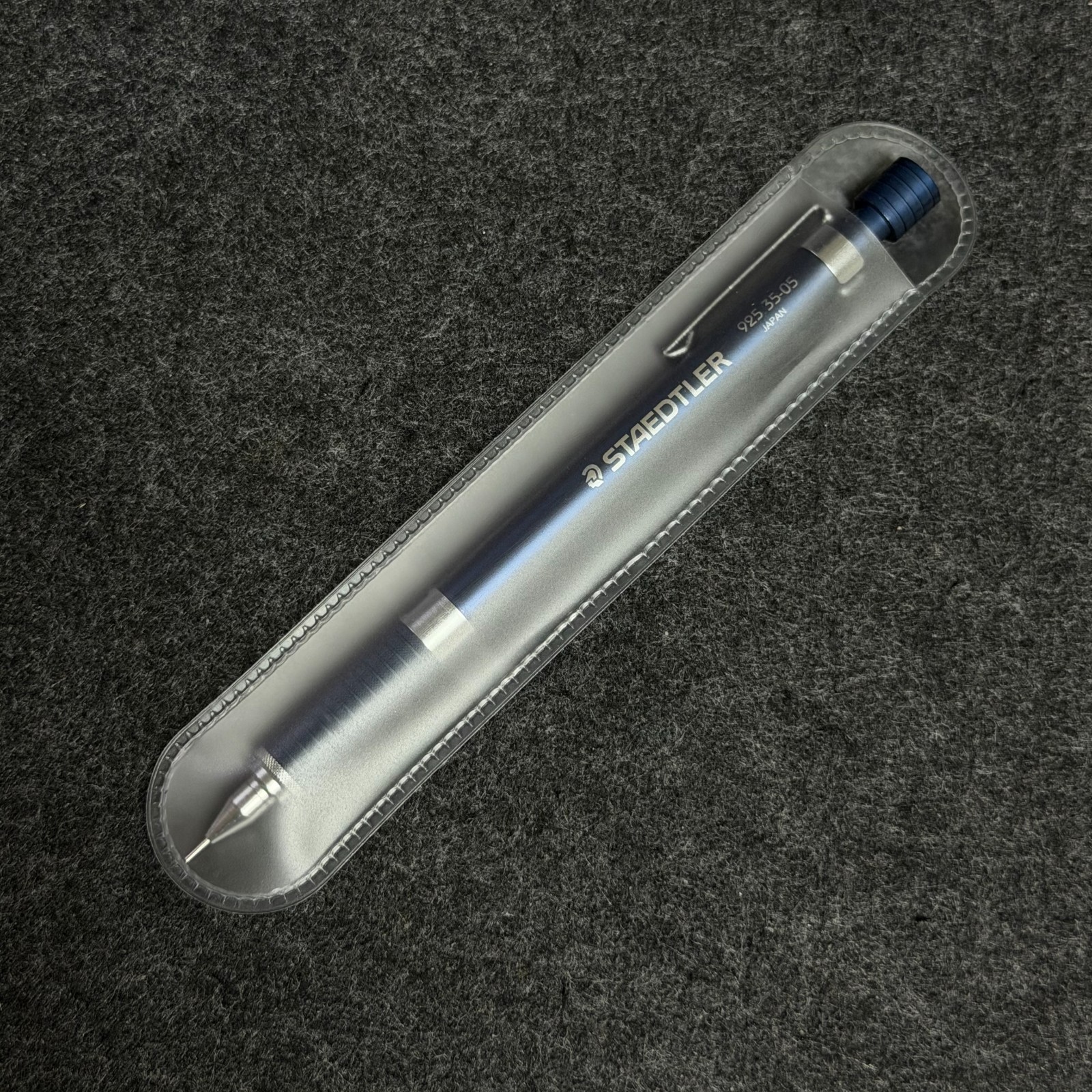 STAEDTLER 925 35-05 Night Blue Drafting Pencil 0.5mm Japan Brand New + Sleeve