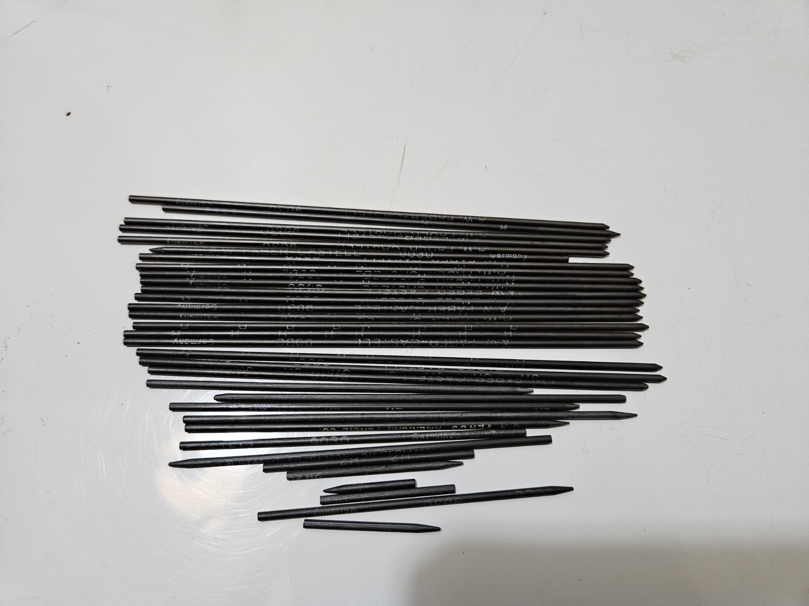 A.W. Faber Castell Refill Leads Made in Germany 9030 H & 2H Some Partial Leads