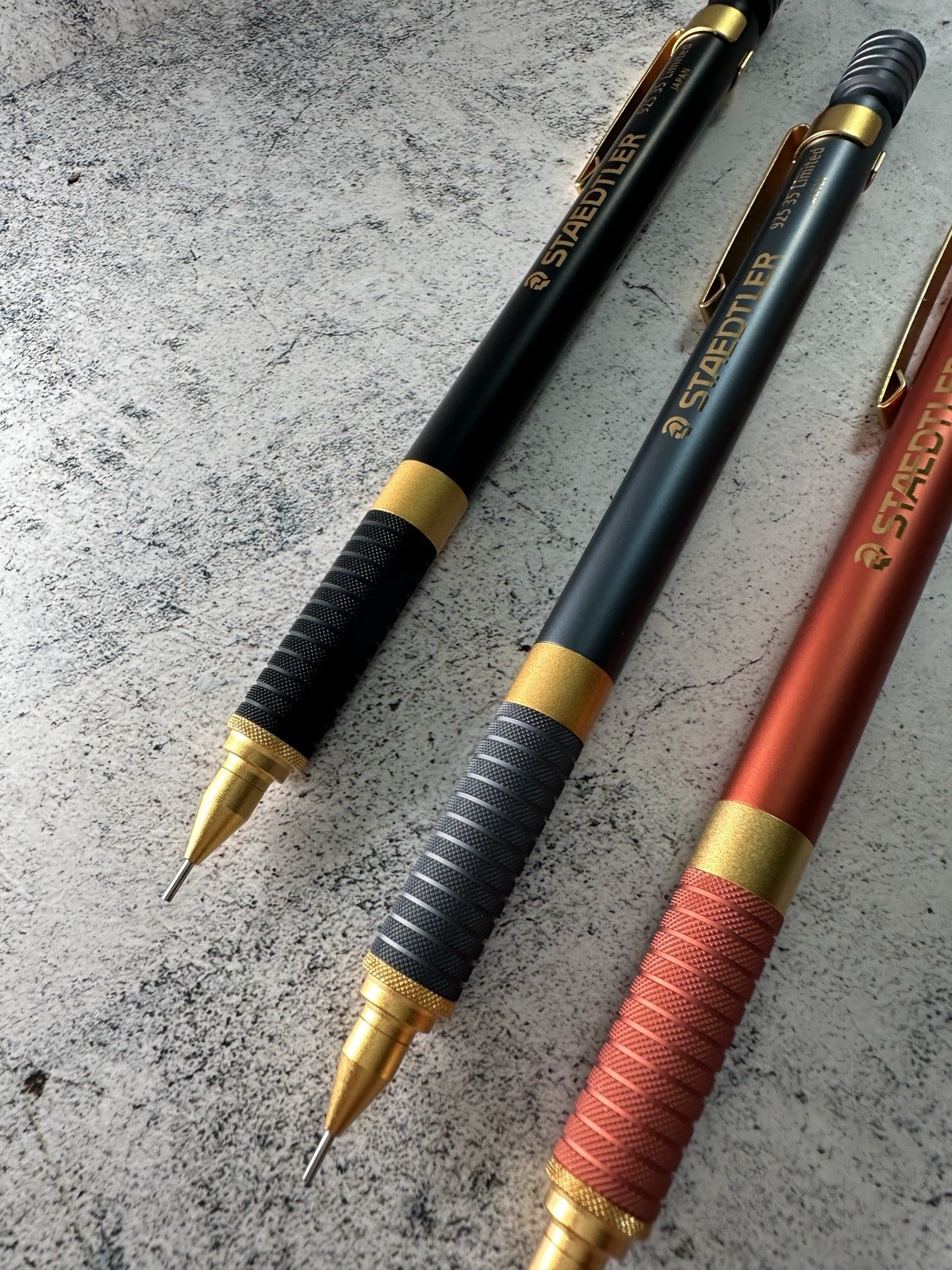 STAEDTLER 925 35 0.5mm Limited Edition Loft Set of 3 Black , Blue And Red