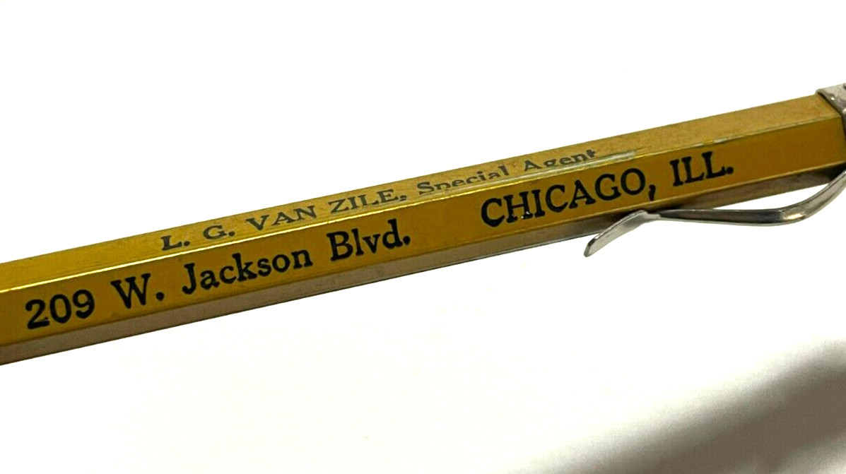 c.1930s Aetna Insurance Farm Fire Chicago Illinois Scripto Mechanical Pencil