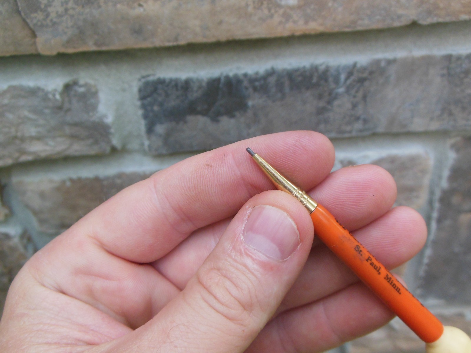 Celluloid Golf Pencil Mini Mechanical Fob Eitens Piston Ring St Paul Minnesota