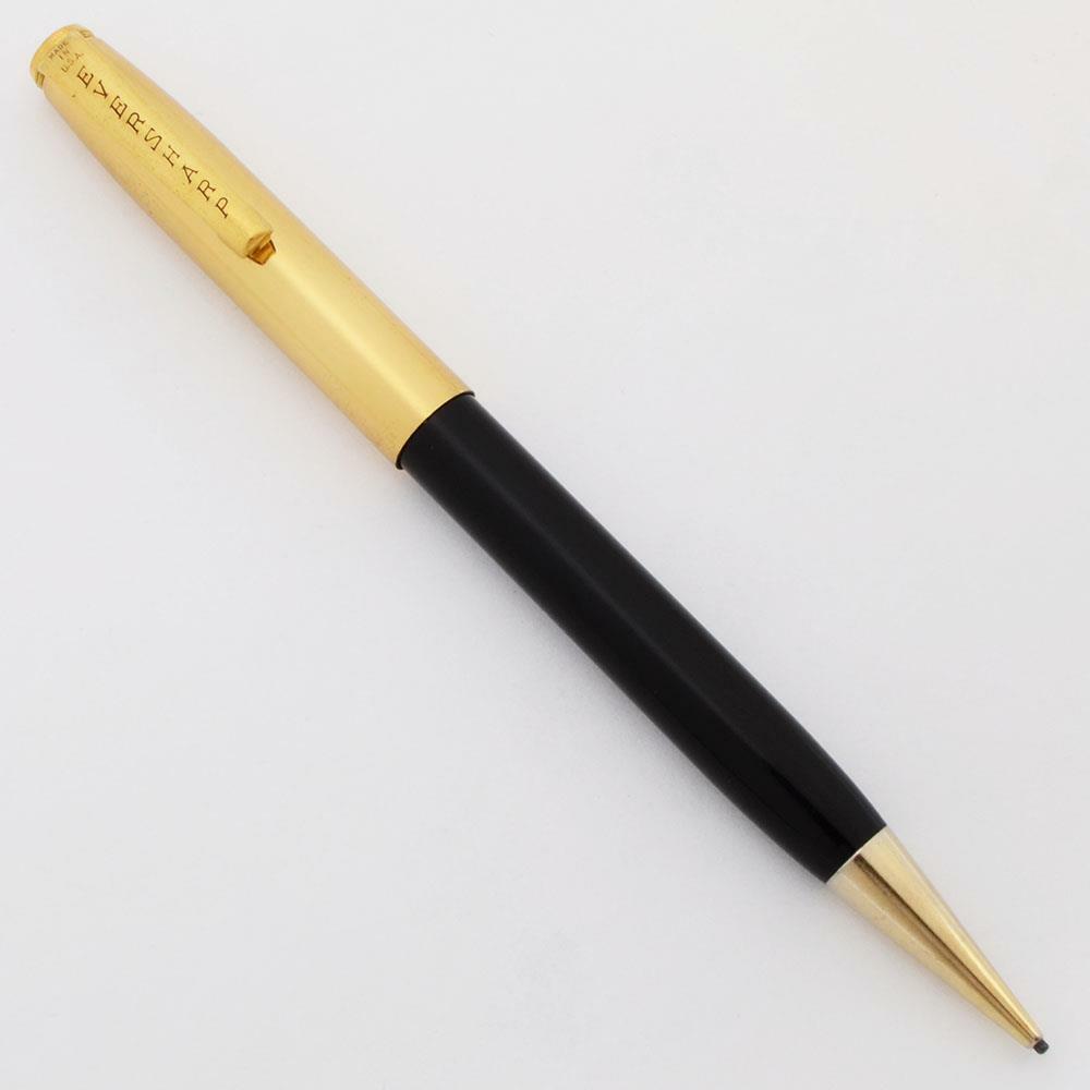 Eversharp 1604 Mechanical Pencil (late 1940s) – 1.1mm Lead, Black w Gold Cap NEW