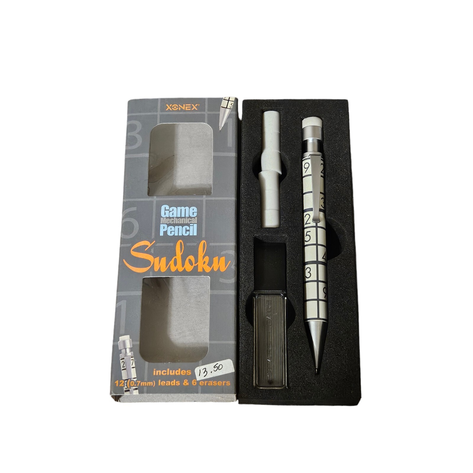 vintage Xonex Retro 51 twist action “Sudoku Pencil” set pencil/box/erasers/leads