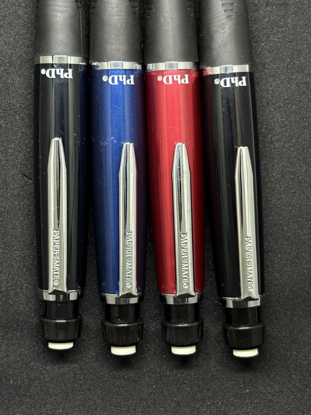 Vintage PaperMate Phd Black Blue Red Mechanical Pencil – LOT OF 4 Made in Japan