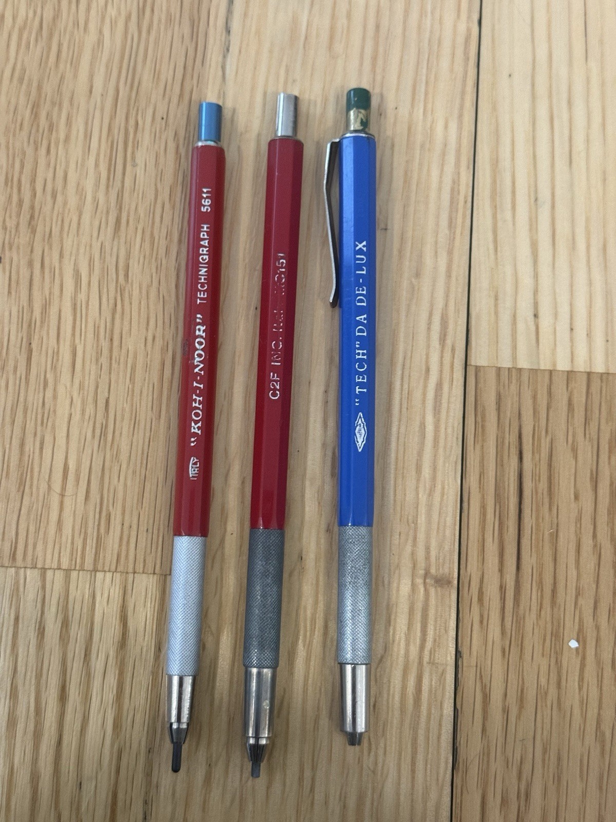 Vintage Lead Holders Lot Of 3 Mixed Brands