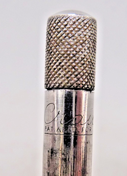 Craig Vintage Aluminum Pencil–working-straight line design