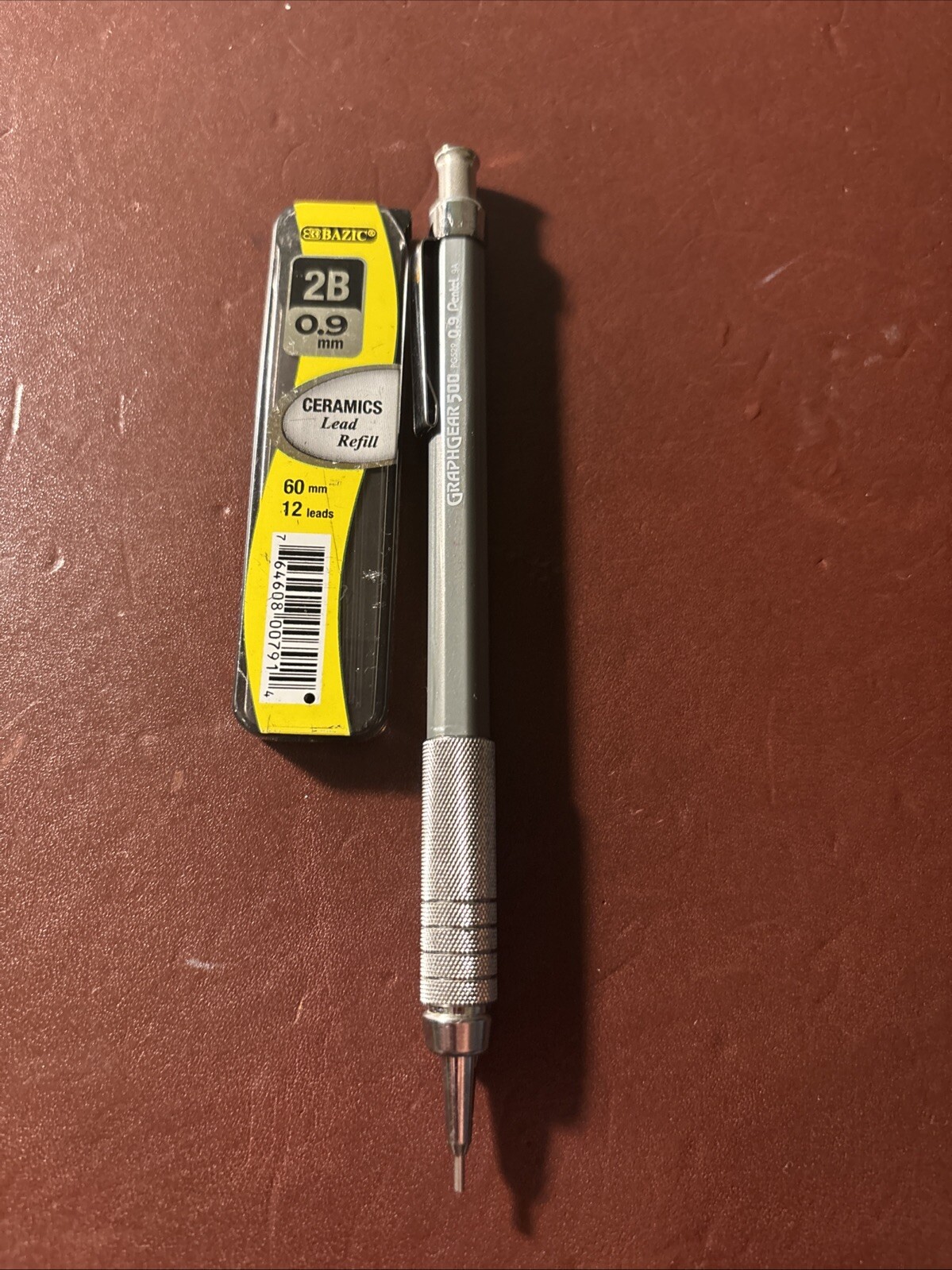Pentel Graphgear 500 Mechanical Drafting Pencil, (0.9MM), Fine Line, Gray