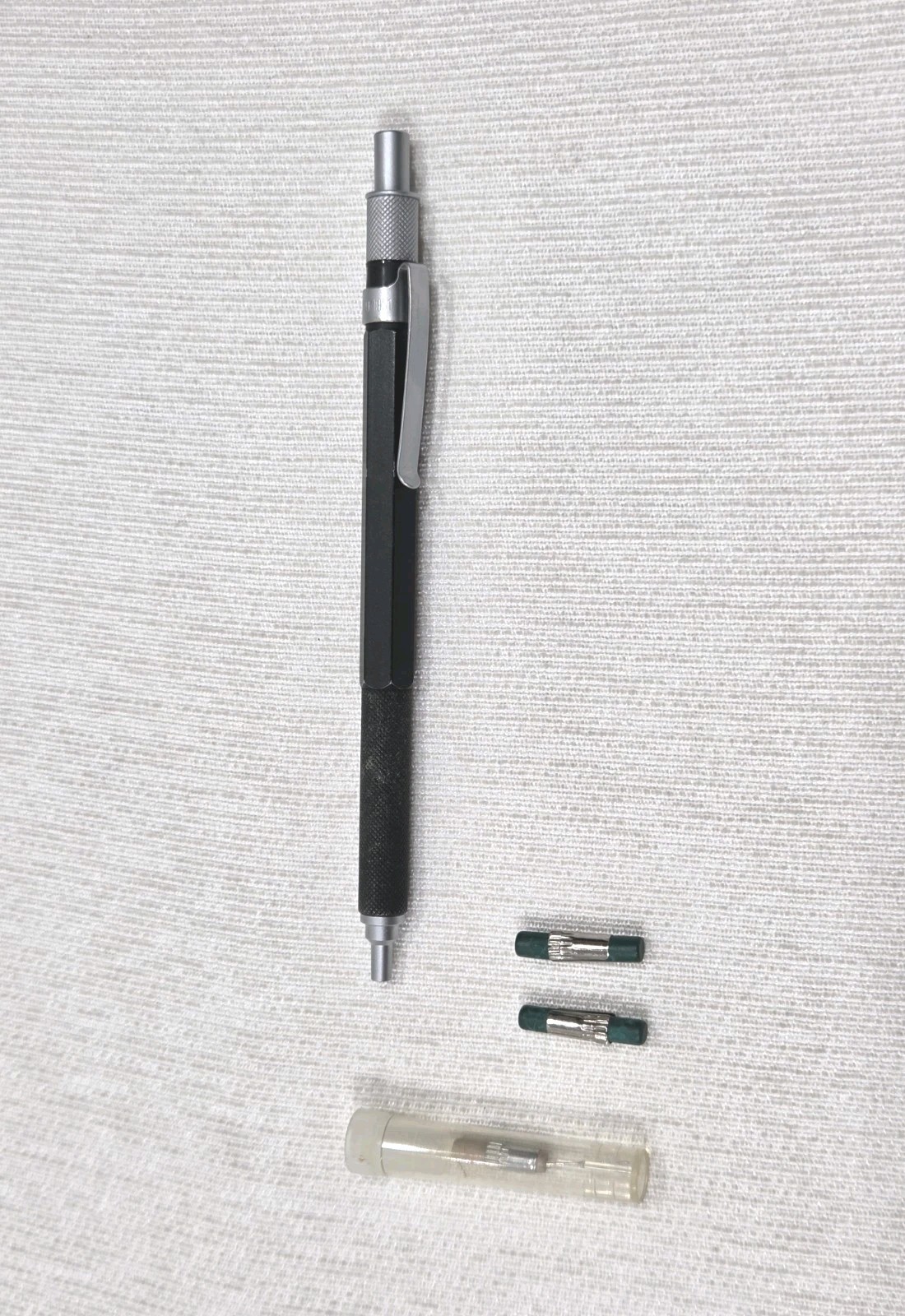 Retro 51 / Hex-o-matic Series Black 7mm Lead Pencil + Extra Erasers