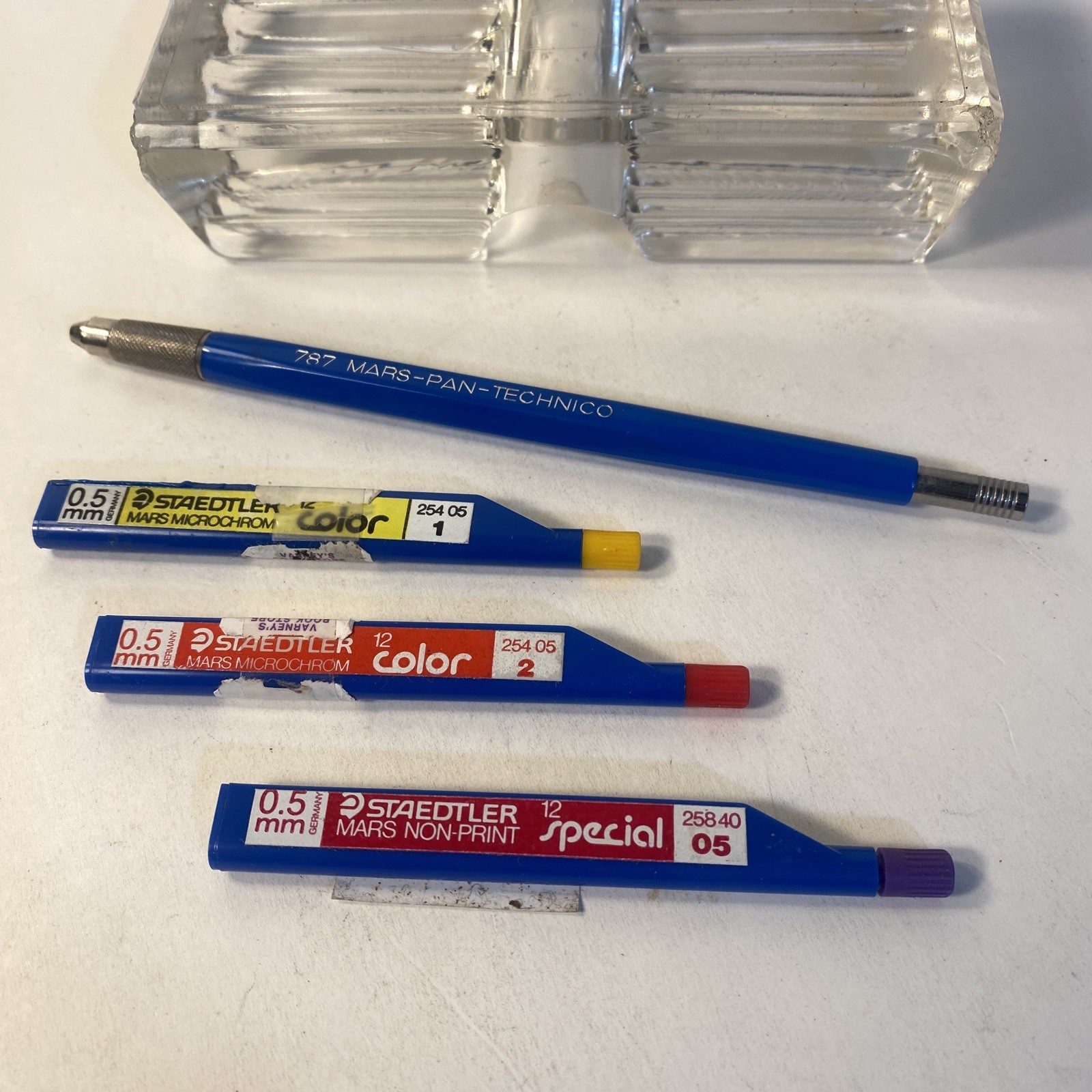 Staedtler 787 Mars Pan Technico Clutch Pencil Mechanical Drafting W/3 Colors