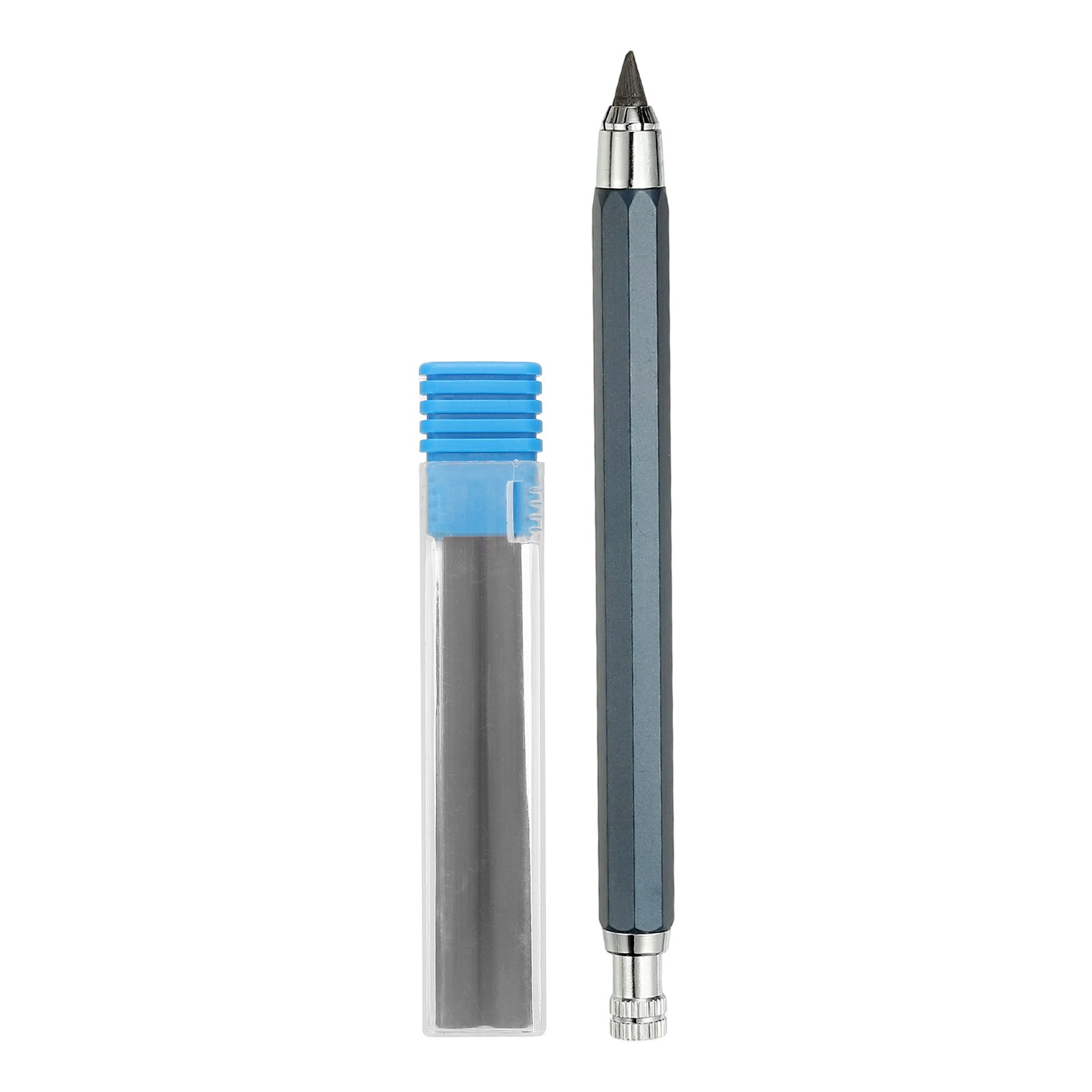 5.6mm Mechanical Carpenter Pencil with 4 Refills for Pencil Architect, Blue