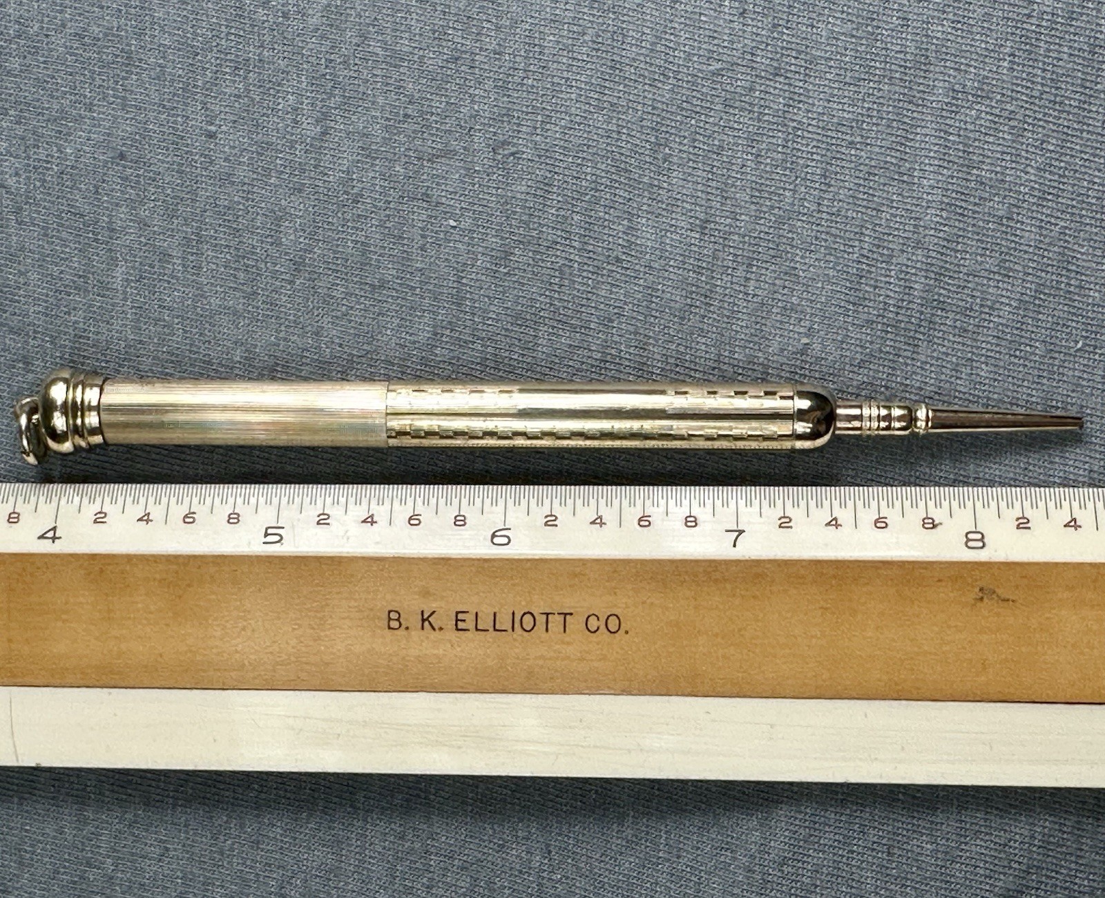 Mabie Todd Victorian Telescoping Magic Pencil MT Hallmark Gold Filled, Works