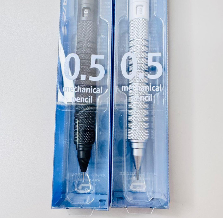Staedtler Mechanical Pencil 925 15 Metal 0.5mm White & Black Set Of 2 Metal Grip