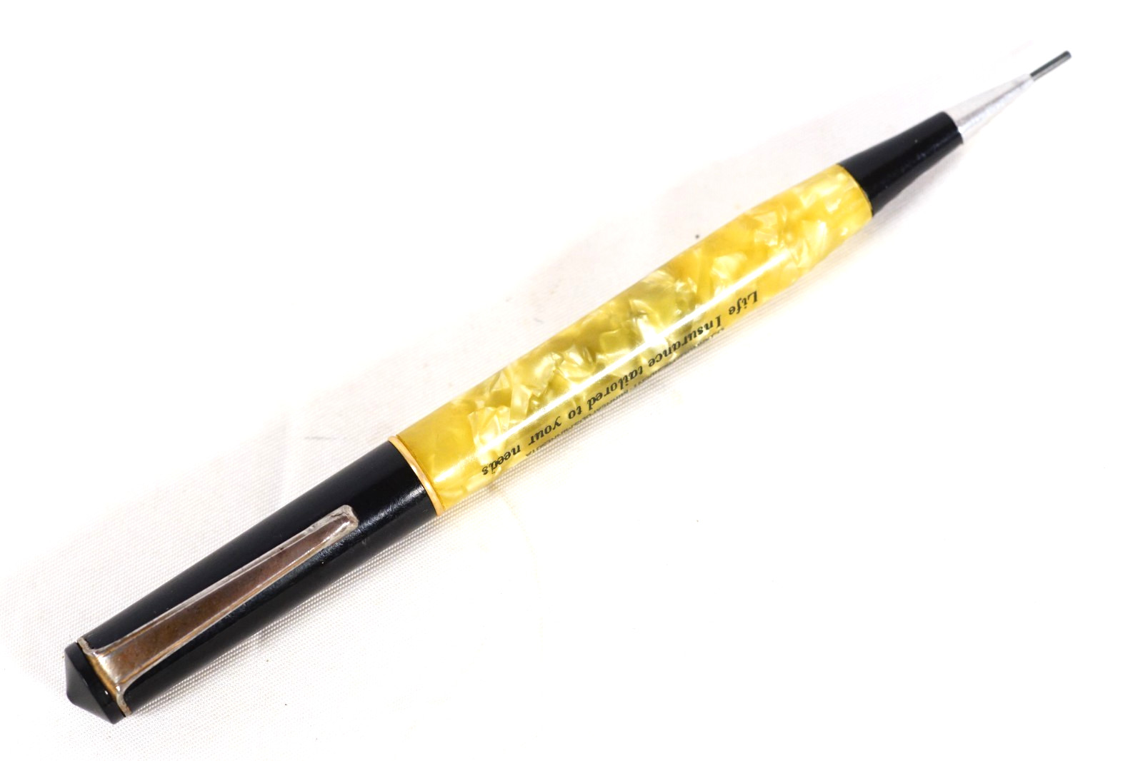 Northwest National Life Insurance Co Marbled Celluloid Mechanical Pencil c1930