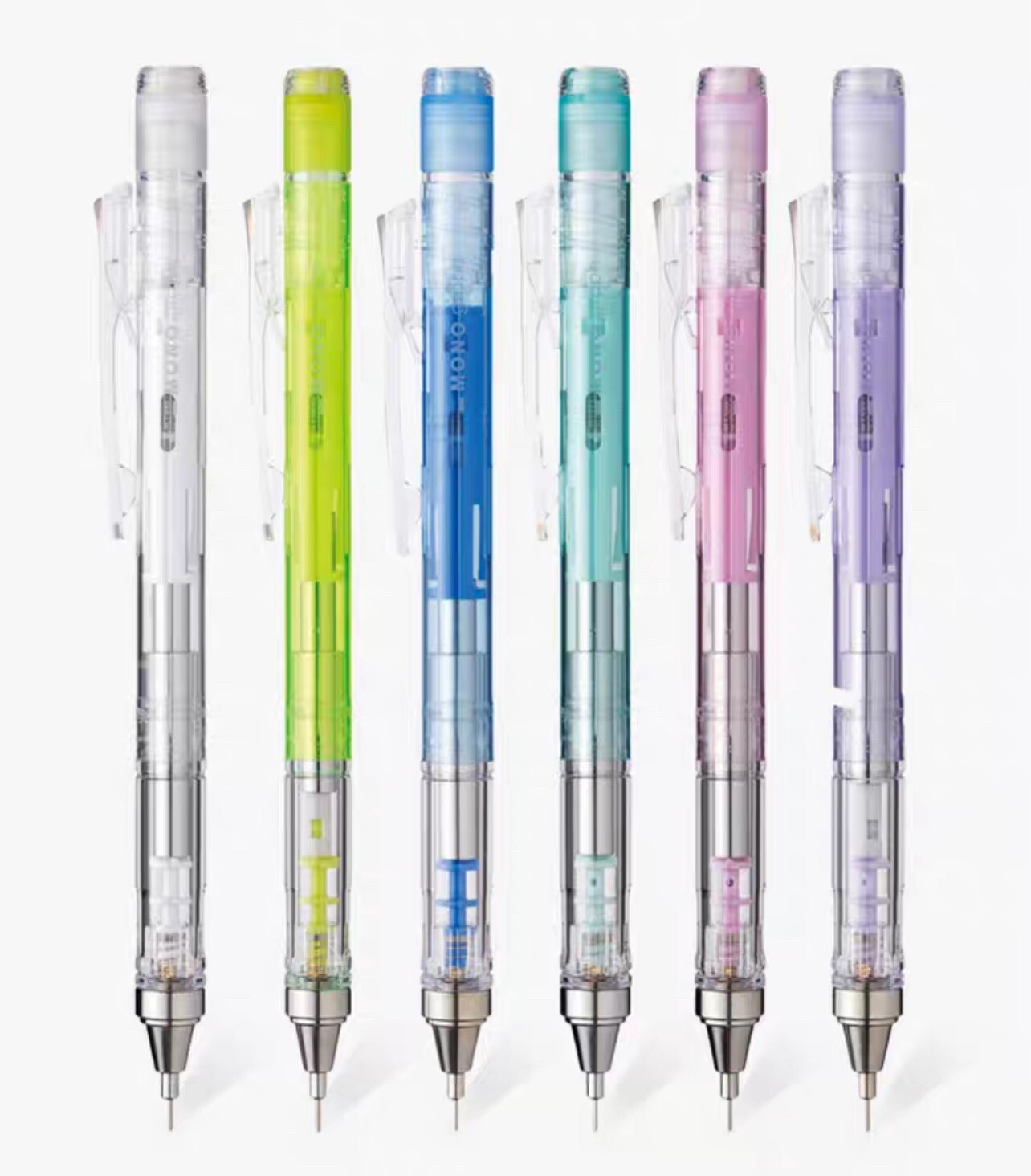 Free Uni Leads+Tombow mono mechanical pencils 0.5mm Graph Made In Japan US Stoc