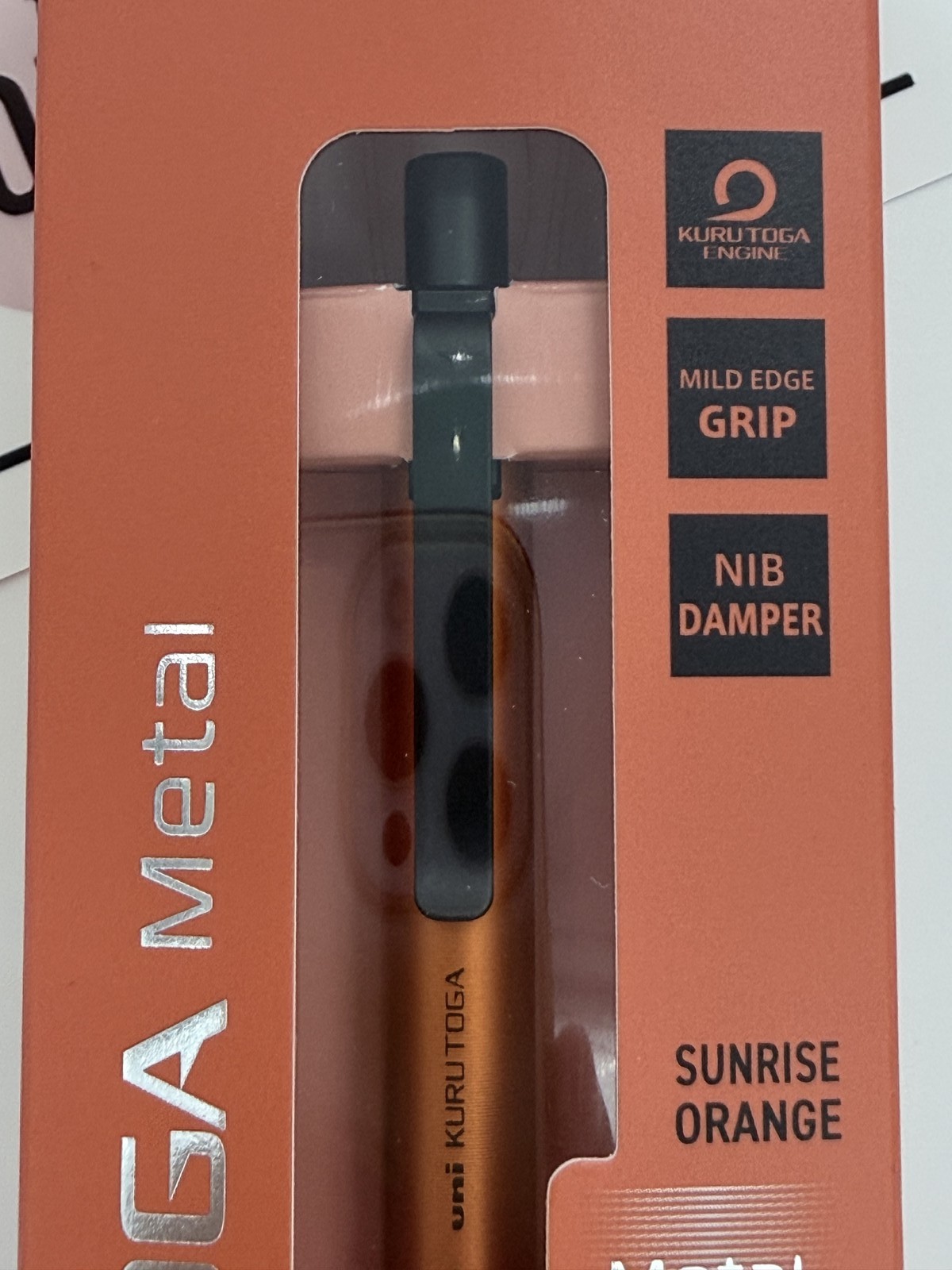Uni Kurutoga Metal 0.5mm Mechanical Pencil Sunrise Orange Limited Edition NEW