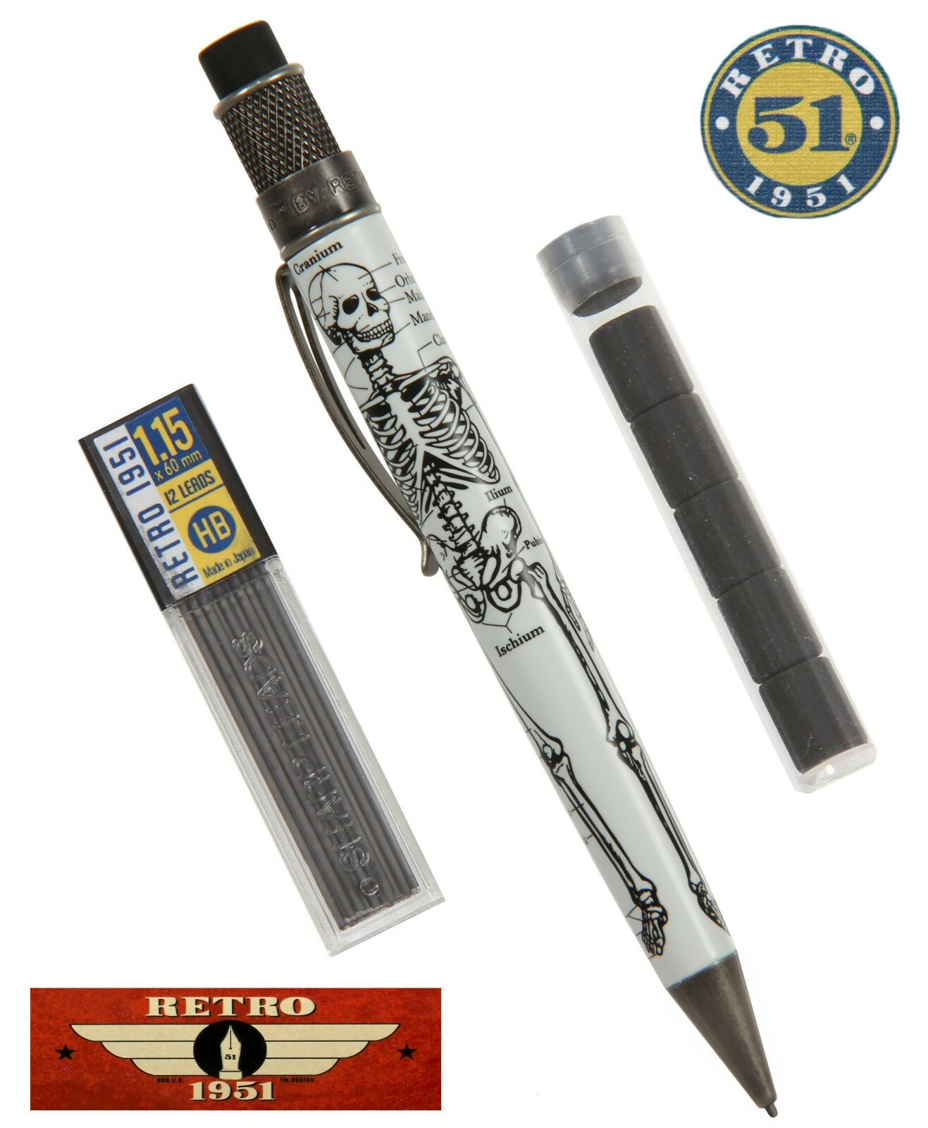 Retro 51 Dr. Gray Vintage Metalsmith 1.15mm Mechanical Lead Pencil #VRP-1346