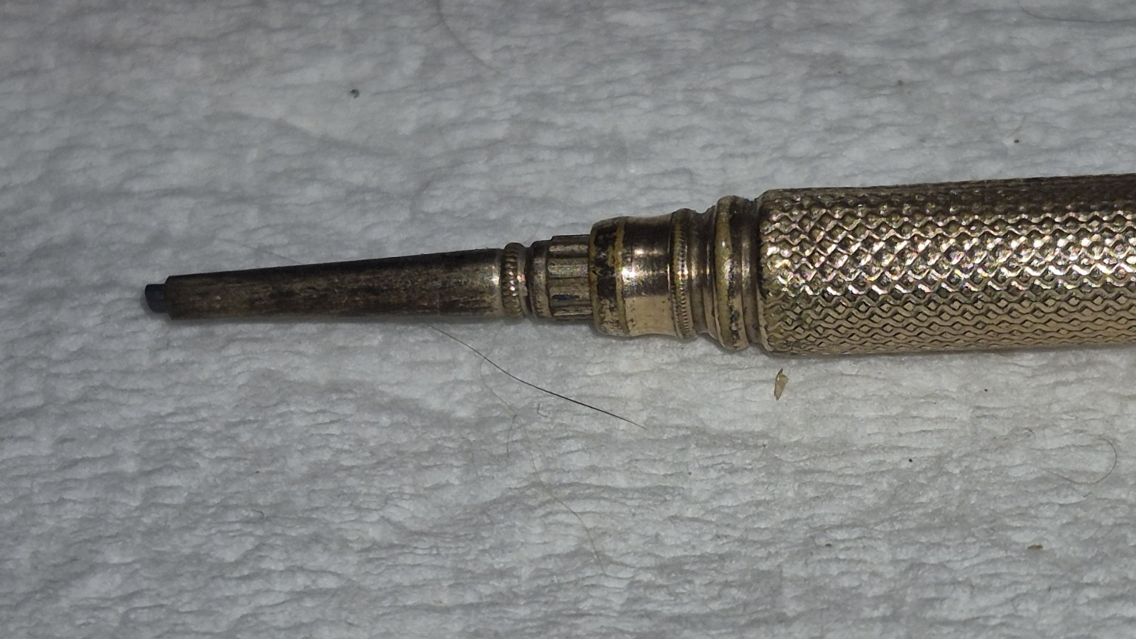 Unmarked Victorian Era Gold (Plated?) Extending Working Pencil in Original Box?