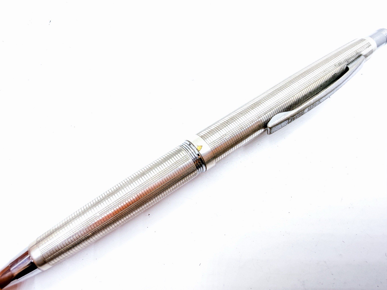 Pentel Scepter Silver Plated Mechanical Pencil 0.5mm Box Functional