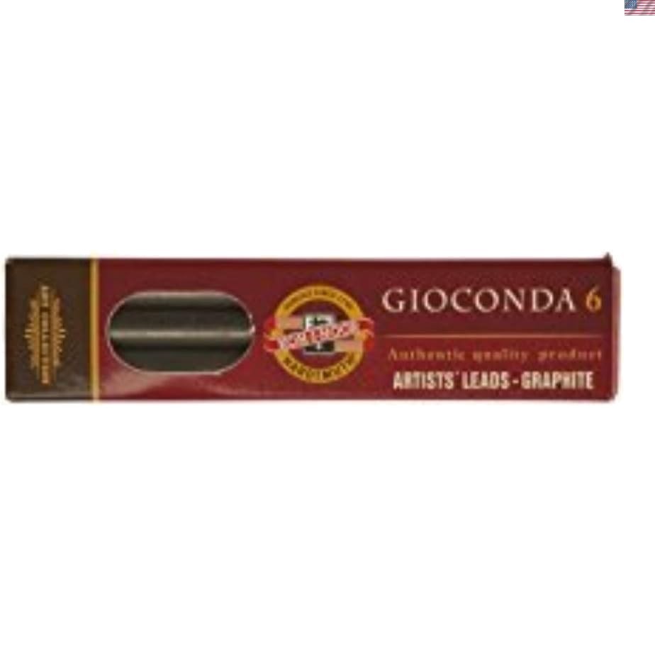 4B Black Graphite Leads for Artistic Excellence – Box of 6, 5.6mm x 80mm