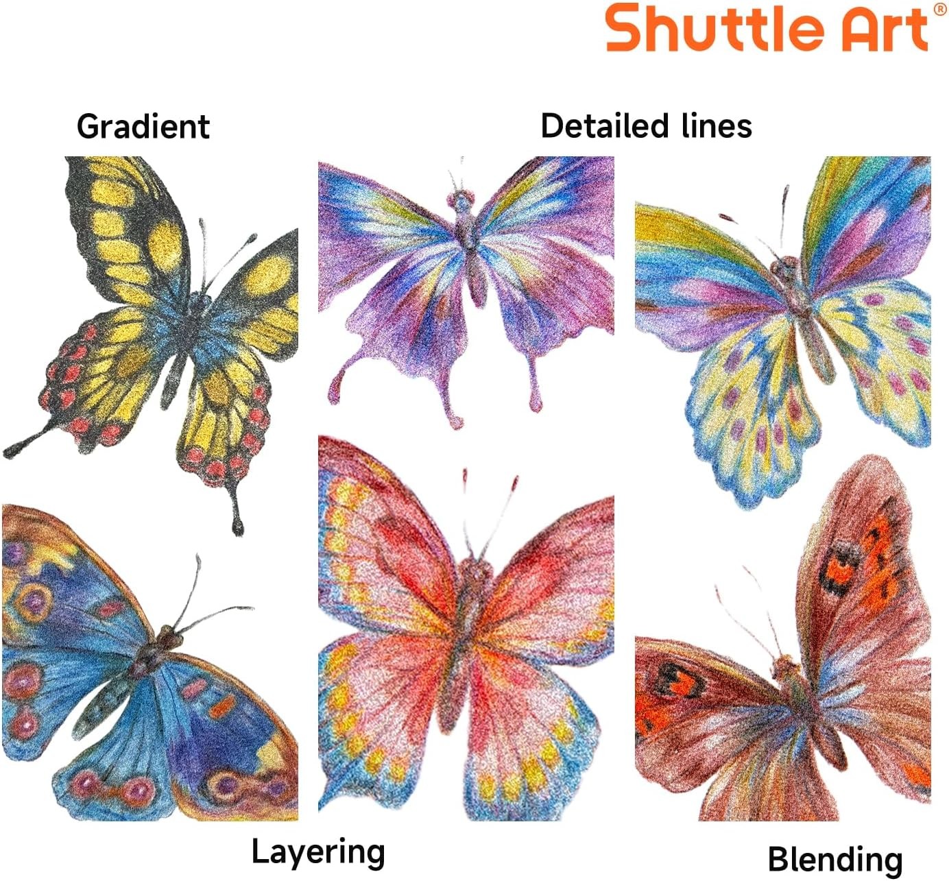 Shuttle Art 60 Metallic Colored 1 Count (Pack of 60), 60 Colors