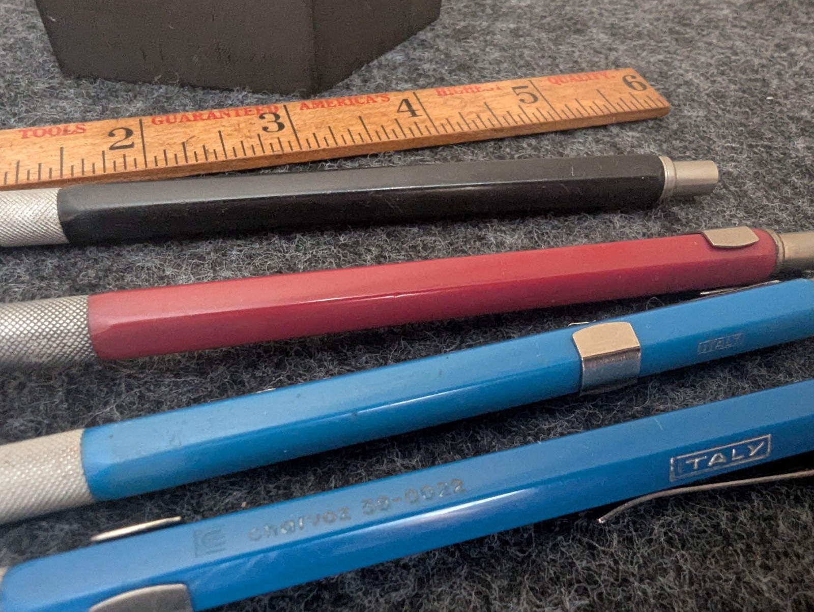 Lot of 5 Charvoz 38-0023 + 38-022 Drafting Lead Holders Italy JM