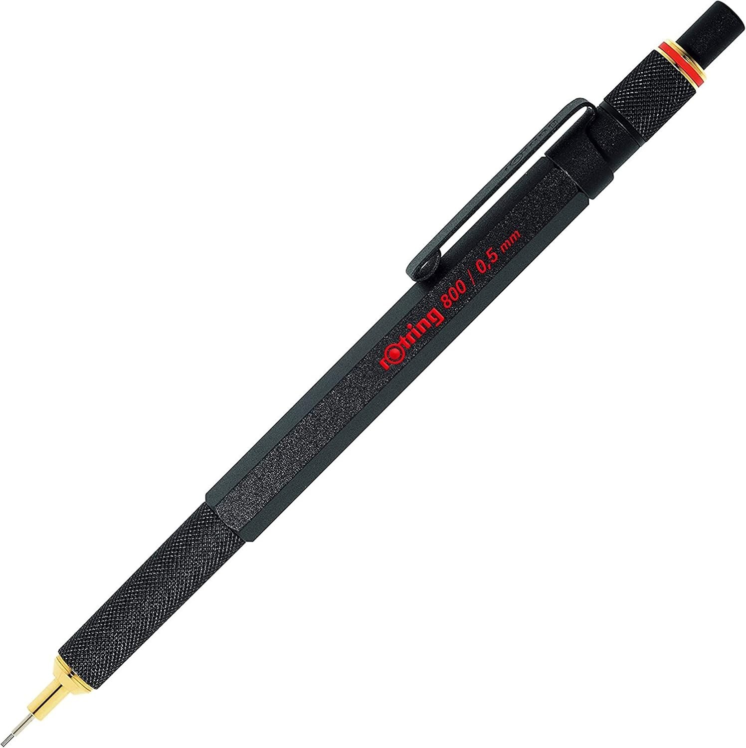 Retractable Drafting Pencil 0.5mm Black Metal – Rotring 800