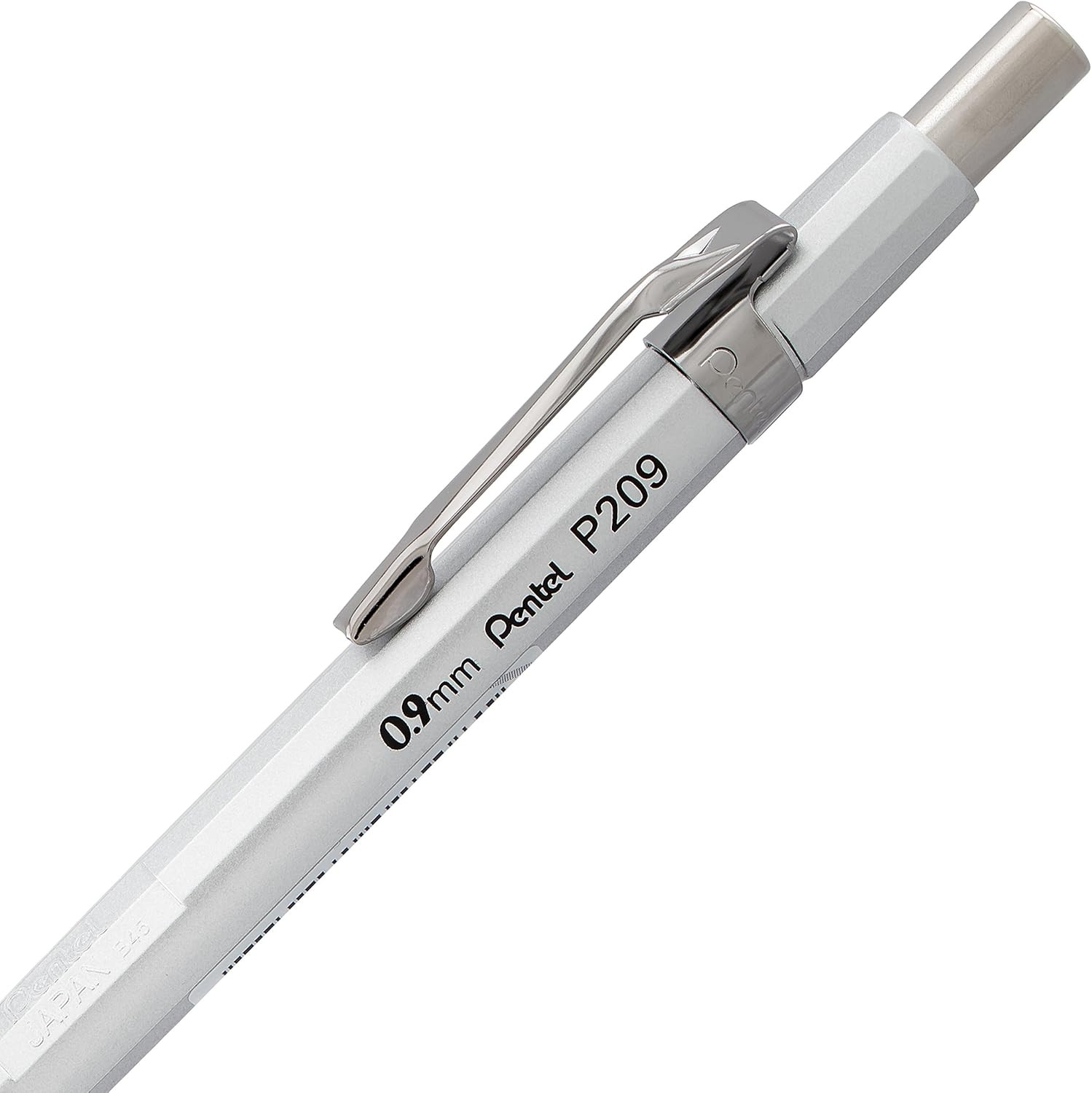 Sharp Mechanical Pencil, (0.9Mm), Metallic Silver Barrel, Box of 12 (P209Z)
