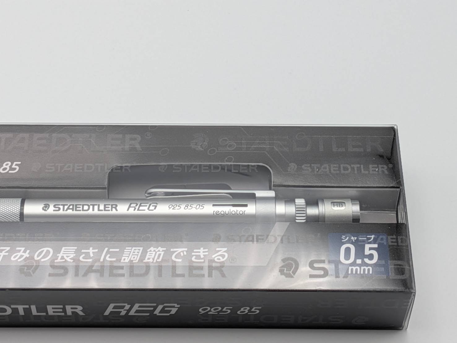 STAEDTLER REG Mechanical Drafting Pencil 925 85-05 0.5mm Sliver Adjustable Lead