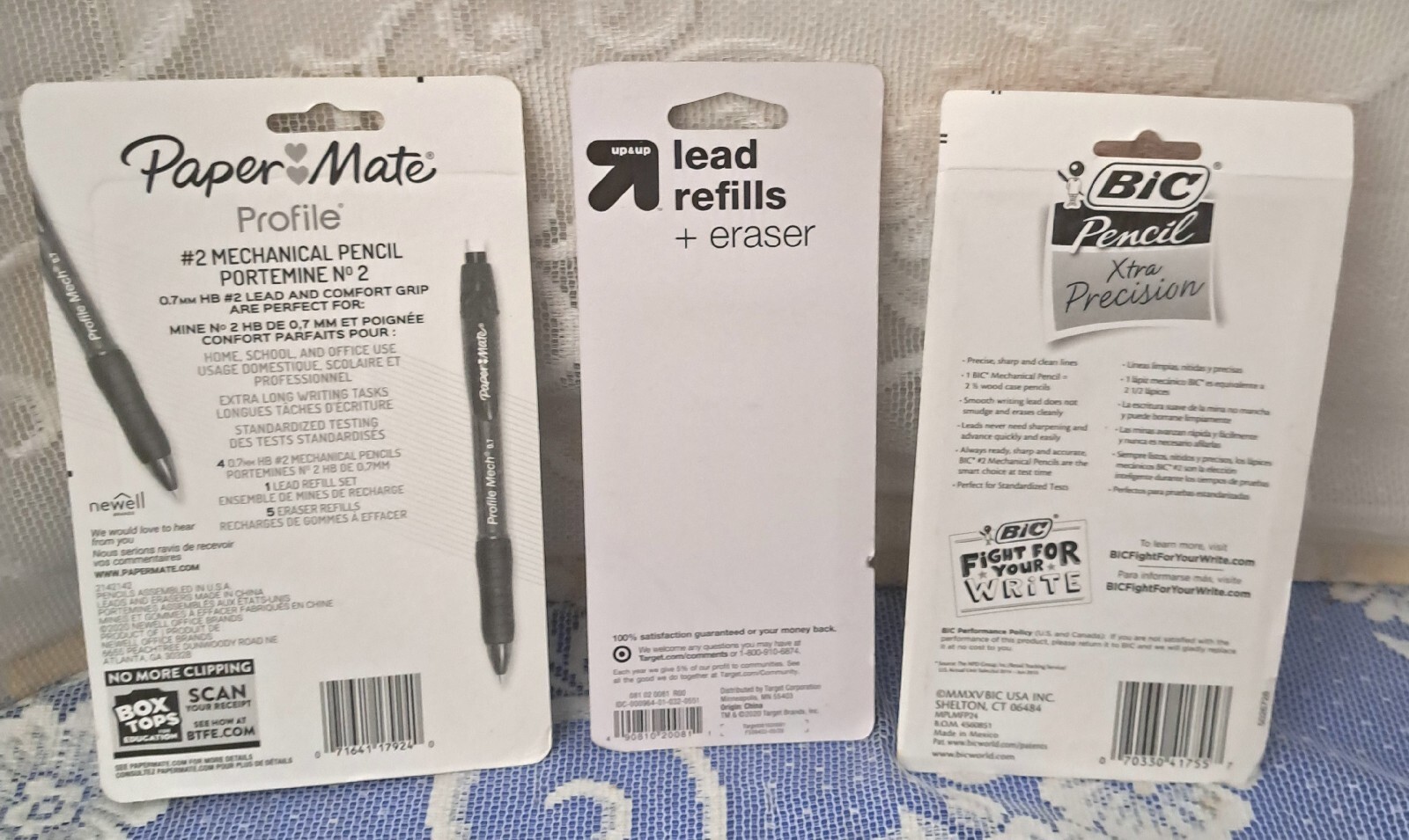 BIC 24 Pack + Papermate 4 Pack Mechanical Pencils .5 & .7 mm Pencils + Refills
