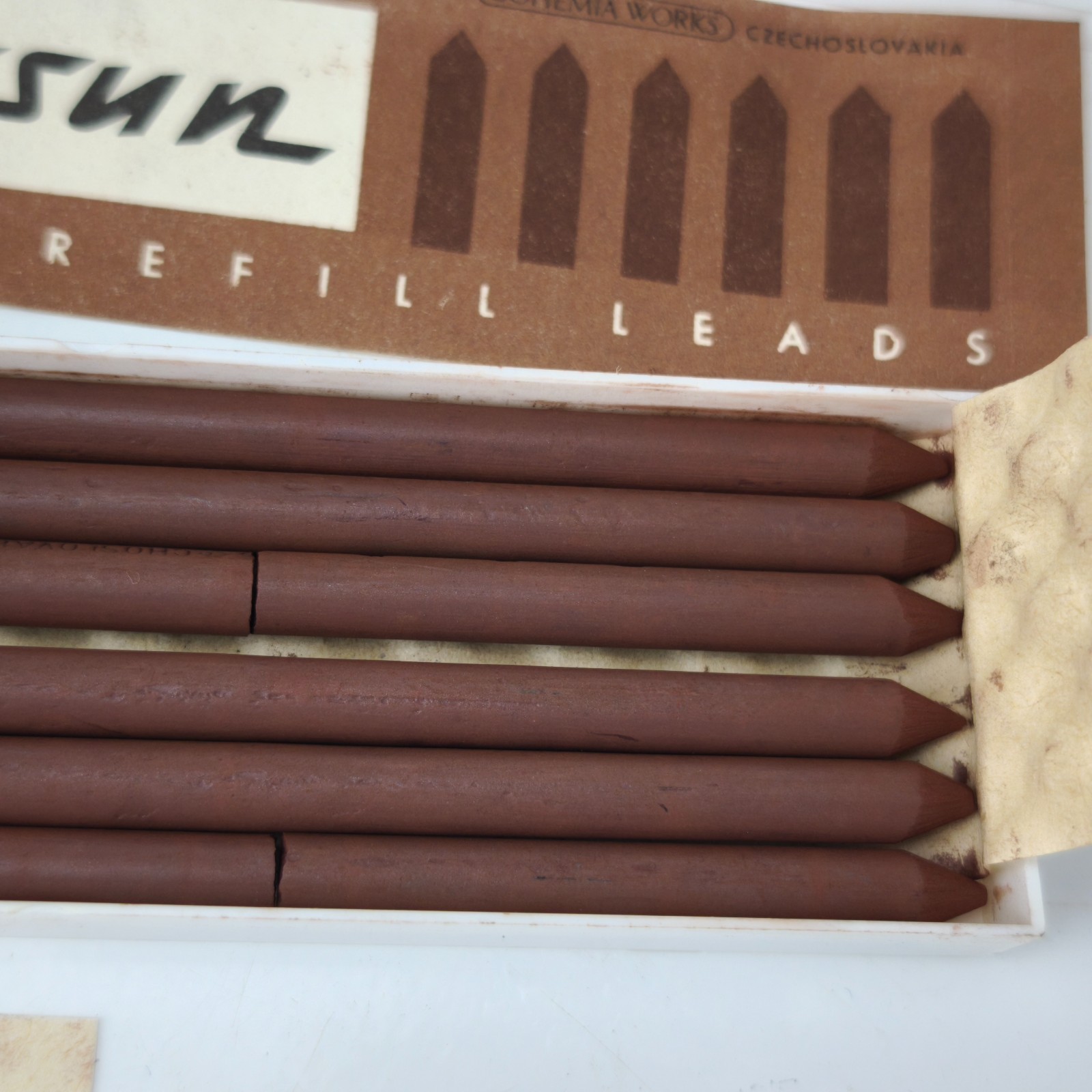 Vintage Blacksun Sepia Refill Leads 5.6mm 1/24 Gross 4377 Bohemia Works #6145