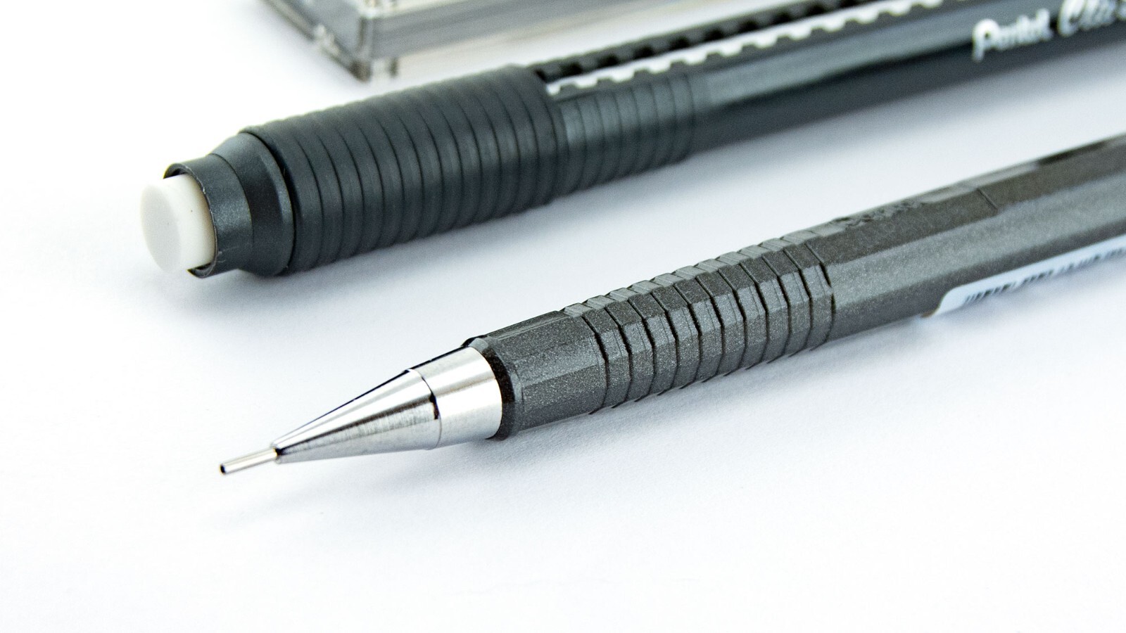 Pentel Sharp Mechanical Pencil Metallic Graphite 0.5mm Leads Clic Eraser Lot