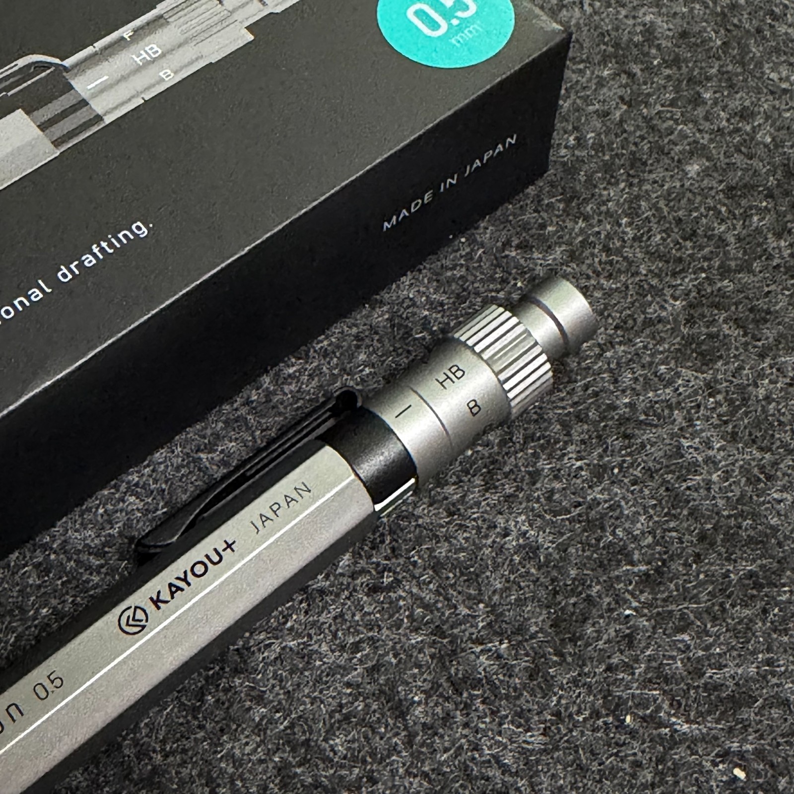 KAYOU+ AimVision Standard 0.5mm Gunmetal Silver Mechanical Pencil Used
