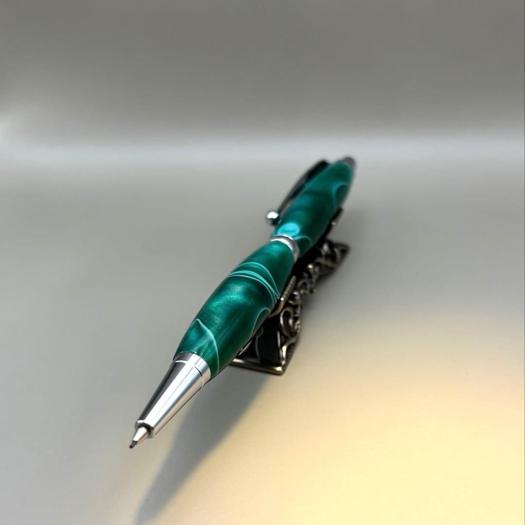 Acrylic resin mechanical pencil 0.5mm knock type handmade