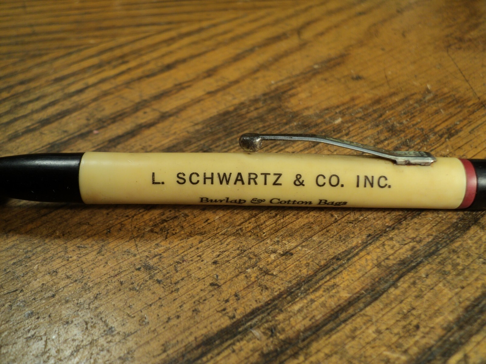 Vintage Redipoint Mechanical Pencil L Schwartz Burlap & Cotton Bags B’klyn NY