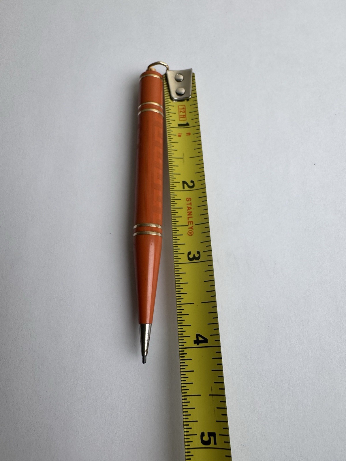 1920’s Wahl Eversharp Orange Mechanical Pencil Gold Filled USA Made Orange