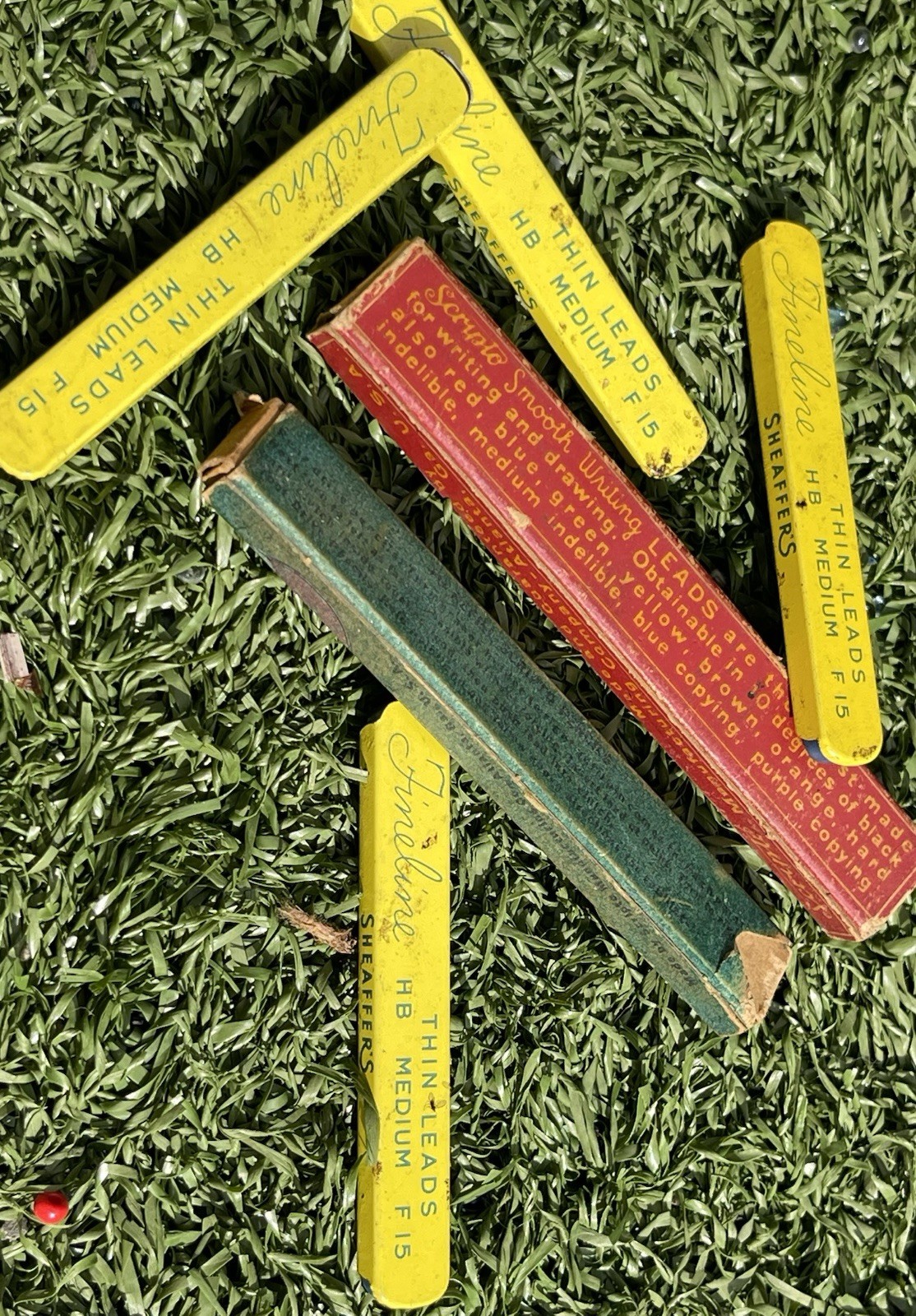 Lot of 6 Vintage Mechanical Pencil Lead Refills – Sheaffer’s Fineline, Script