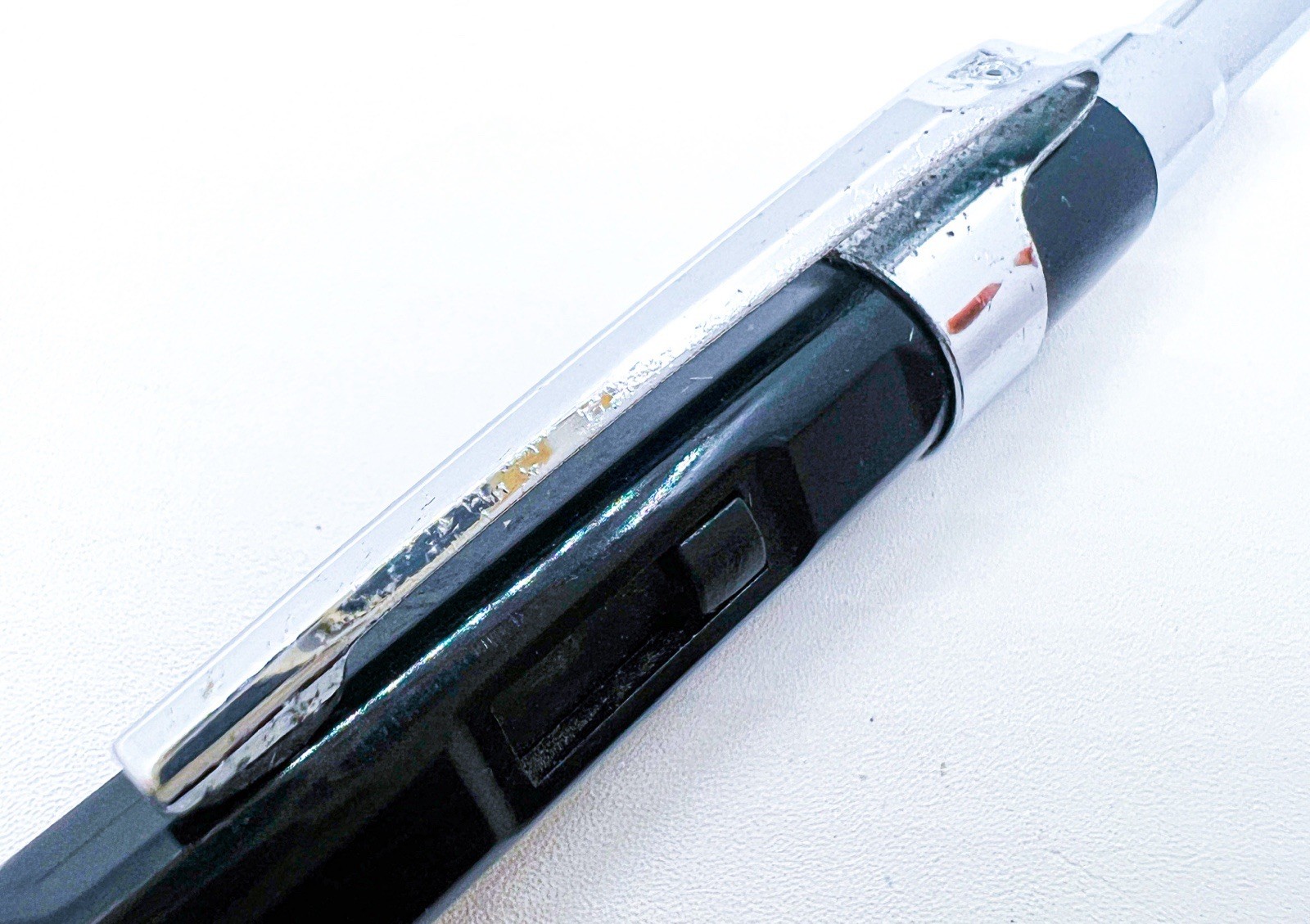Platinum Double Push Knock Mechanical Pencil Retractable Side Click Black