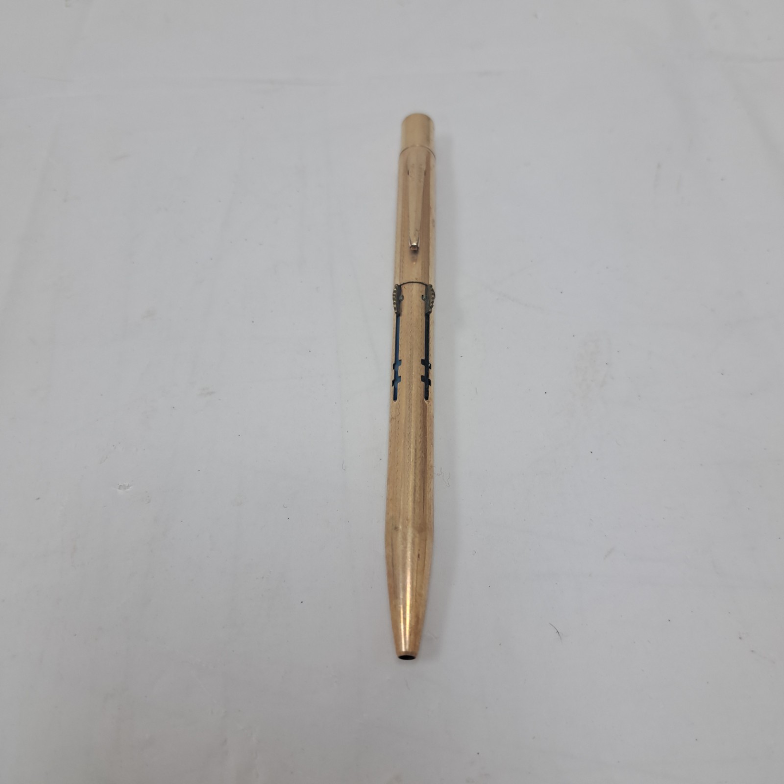 Vintage Norma 4 Lead Mechanical Pencil 14k Gold Rolled Plated Collectible