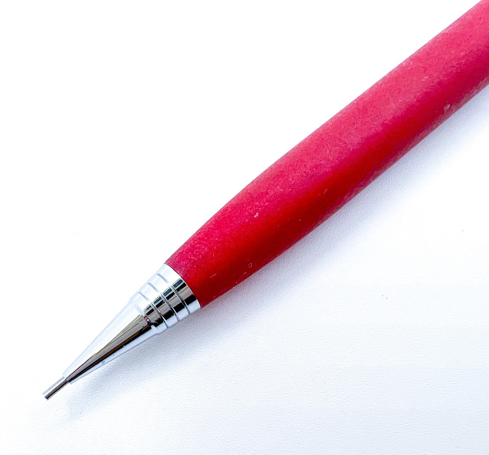 Platinum Mechanical Pencil 0.5 mm Matt Red Push Cap Functional Japan