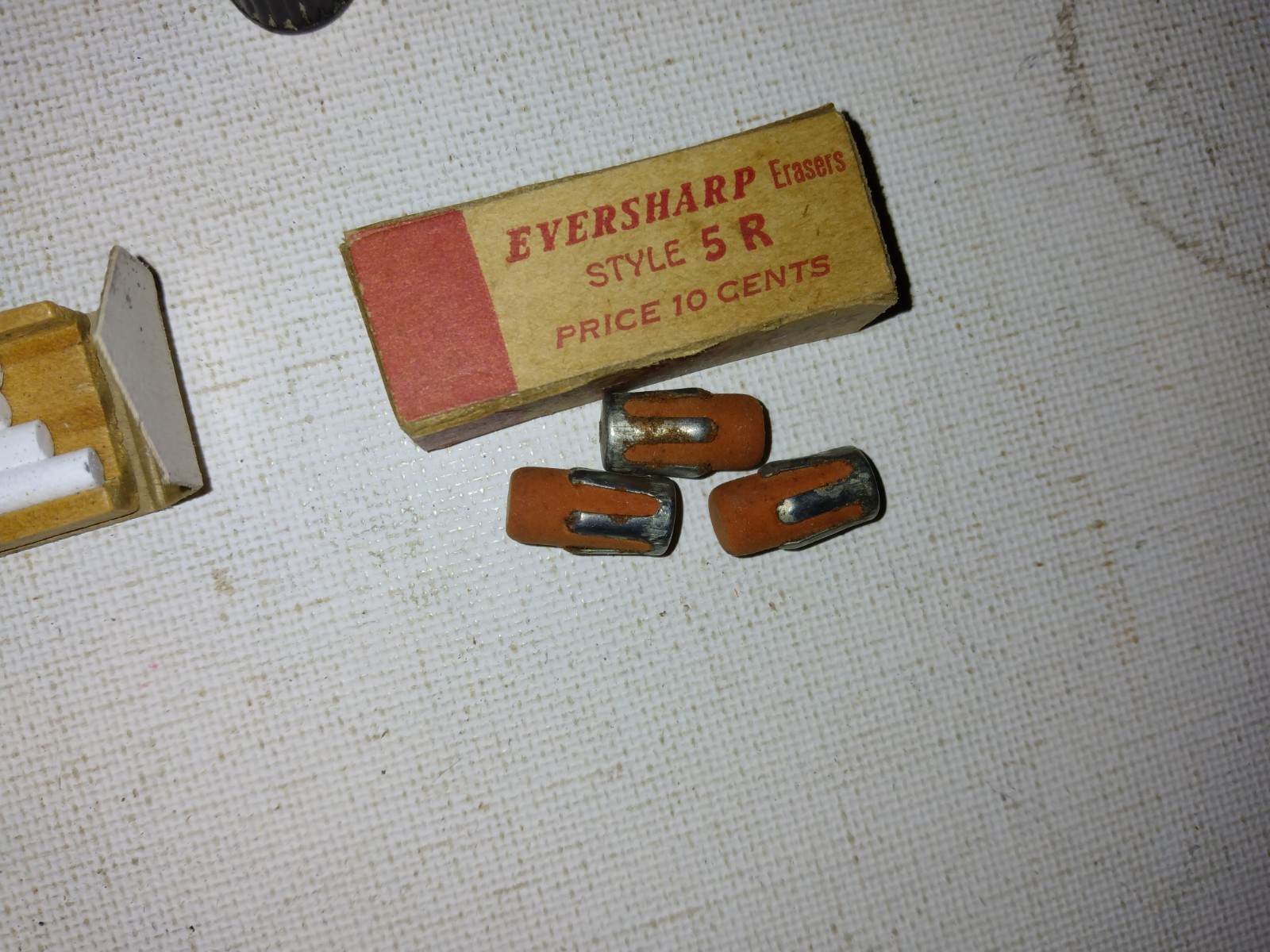 VINTAGE MECHANICAL PENCIL ERASERS RED LEADS CHINA MARKING LEADS SHEAFFER SCRIPTO
