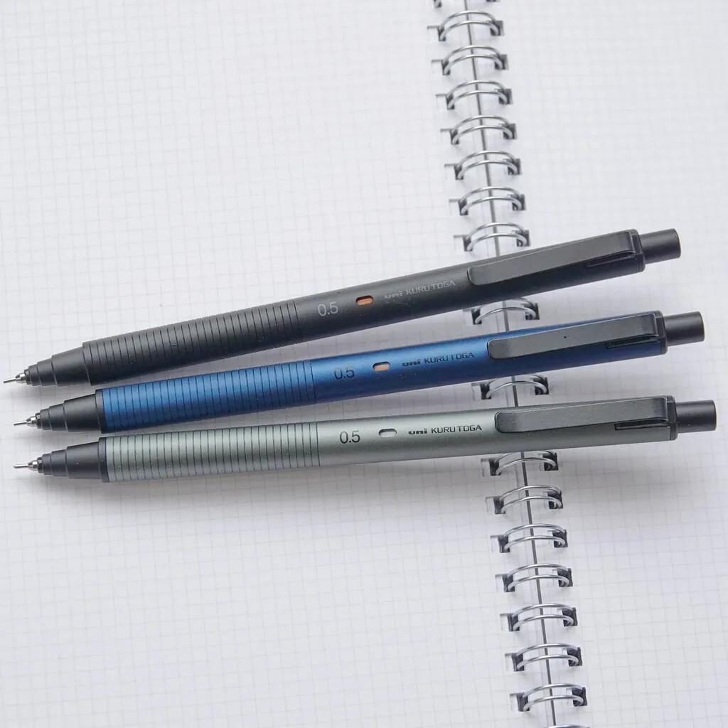 Uni KuruToga Metal Mechanical Pencil M5-KH, 0.5 mm – Black