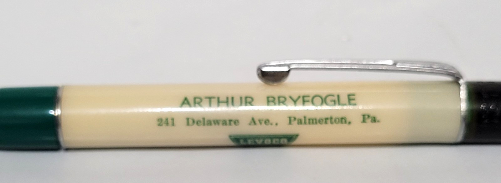 Cities Service / LEVOCO Arthur Bryfogle Palmerton Pa. Mechanical Pencil Oil Cap