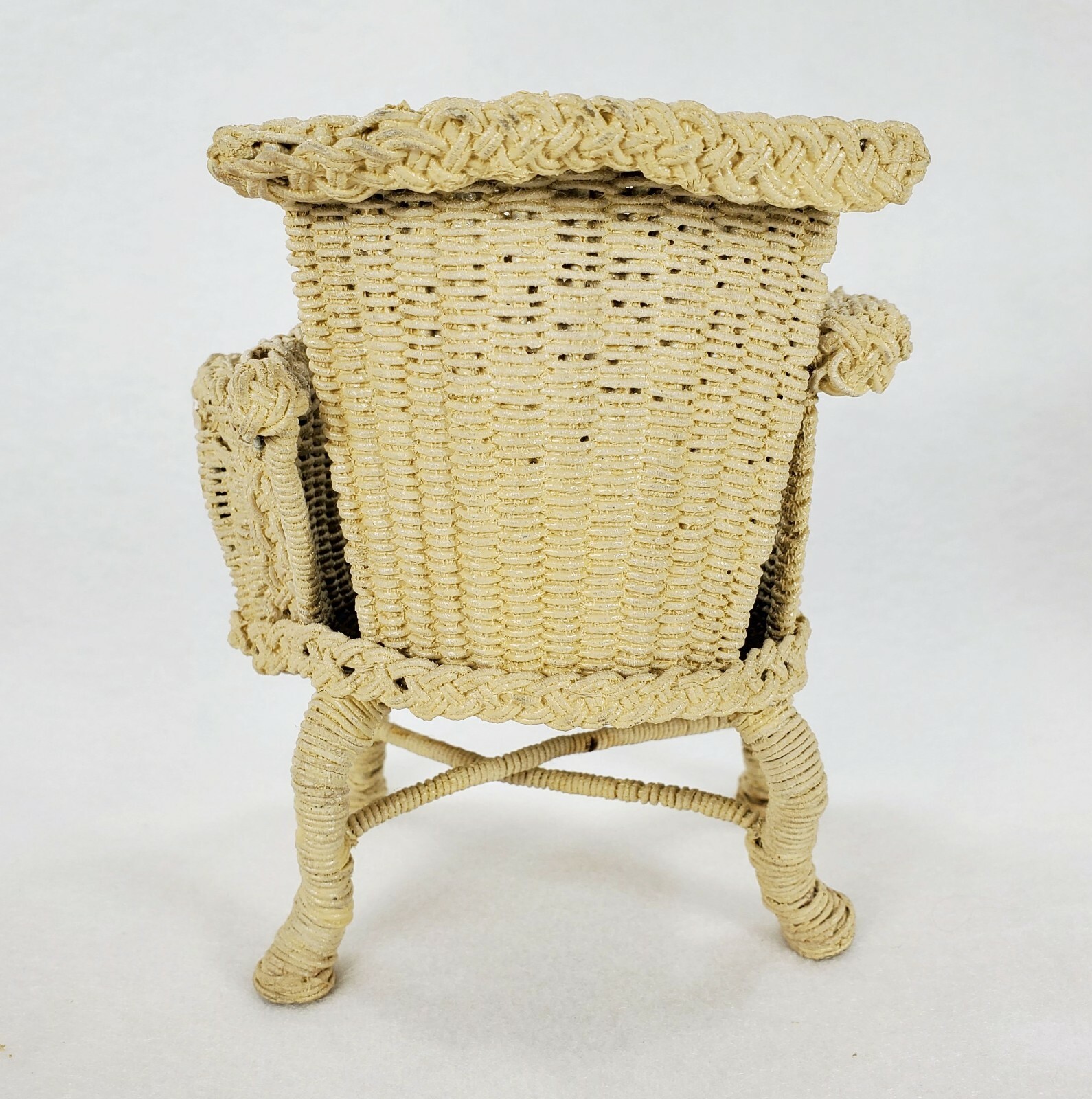 ANTIQUE 4 Pieces Handmade Wicker Wire Doll House Furniture – Dewey Estate Mass.